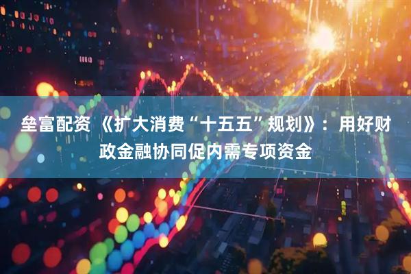 垒富配资 《扩大消费“十五五”规划》：用好财政金融协同促内需专项资金
